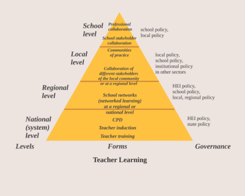 Figure 1: Levels, forms and governance of teacher learning 